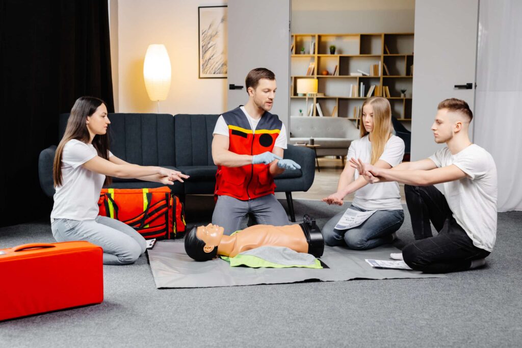 CPR classes in a person's home